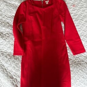 Red dress J. crew